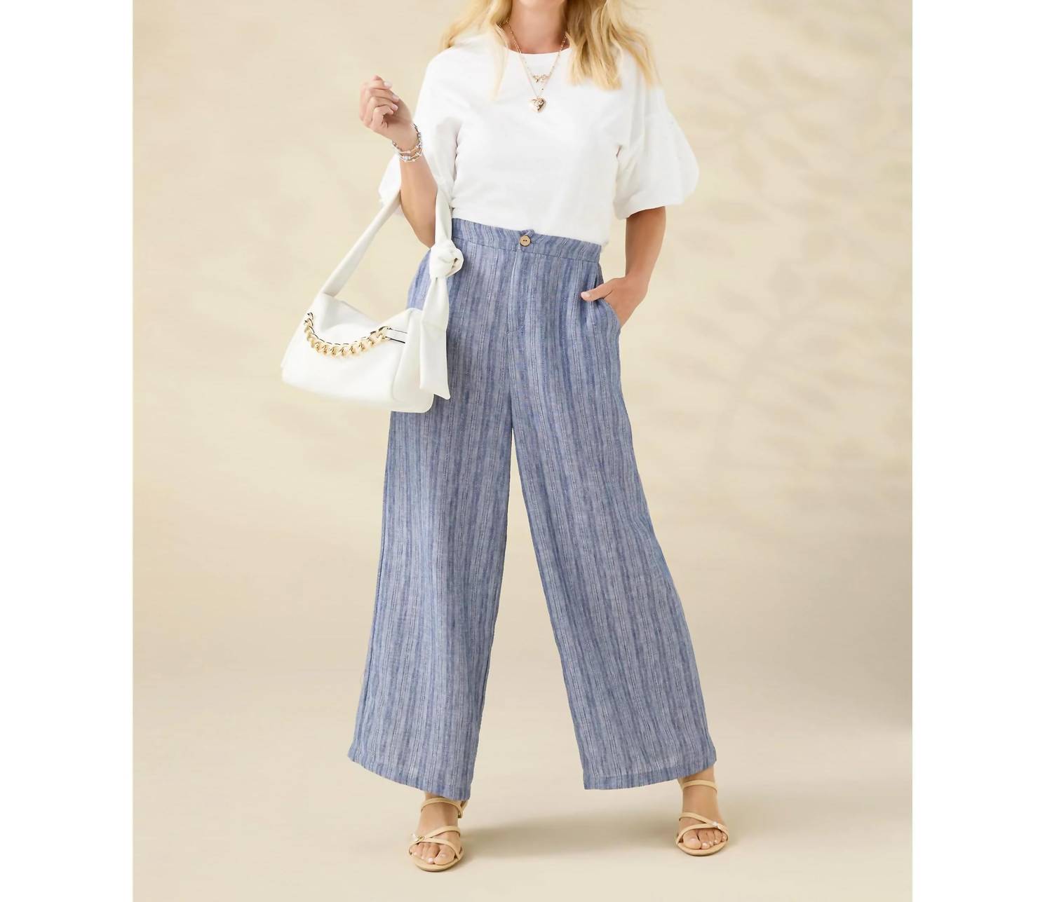 Coco + Carmen - Camille Top With Pearl Puff Sleeve