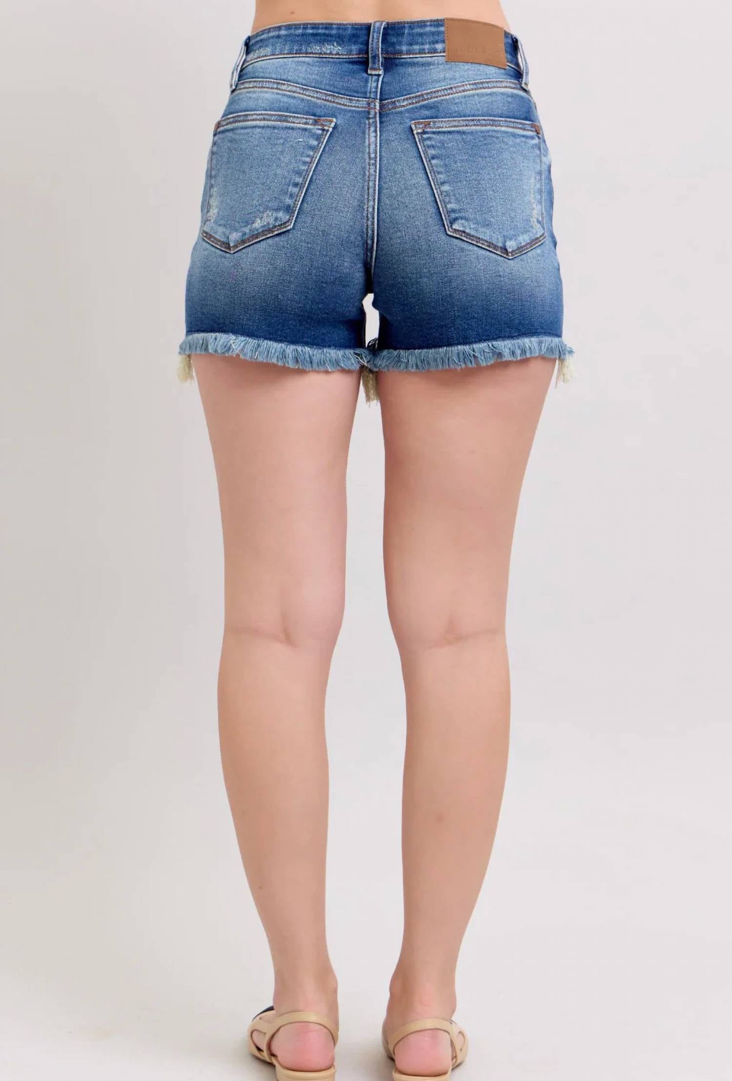 Judy Blue - Quinn 2 Button Dad Shorts