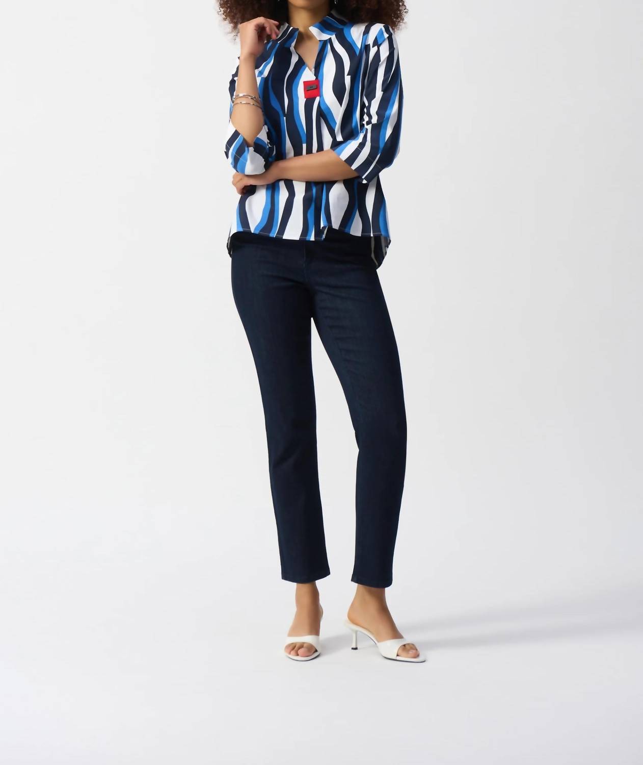 Joseph Ribkoff - Abstract Print Trapeze Top