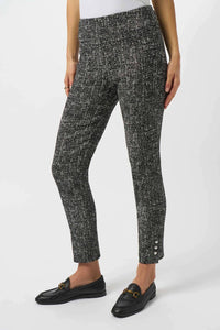 Joseph Ribkoff - Abstract Jacquard Straight Pull On Trouser