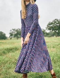 Hunter Bell - Sabine Mock Neck Midi Dress