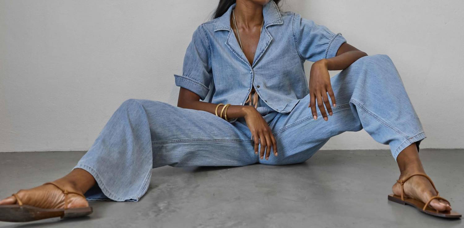 Lilla P - Denim Cuffed Shirt