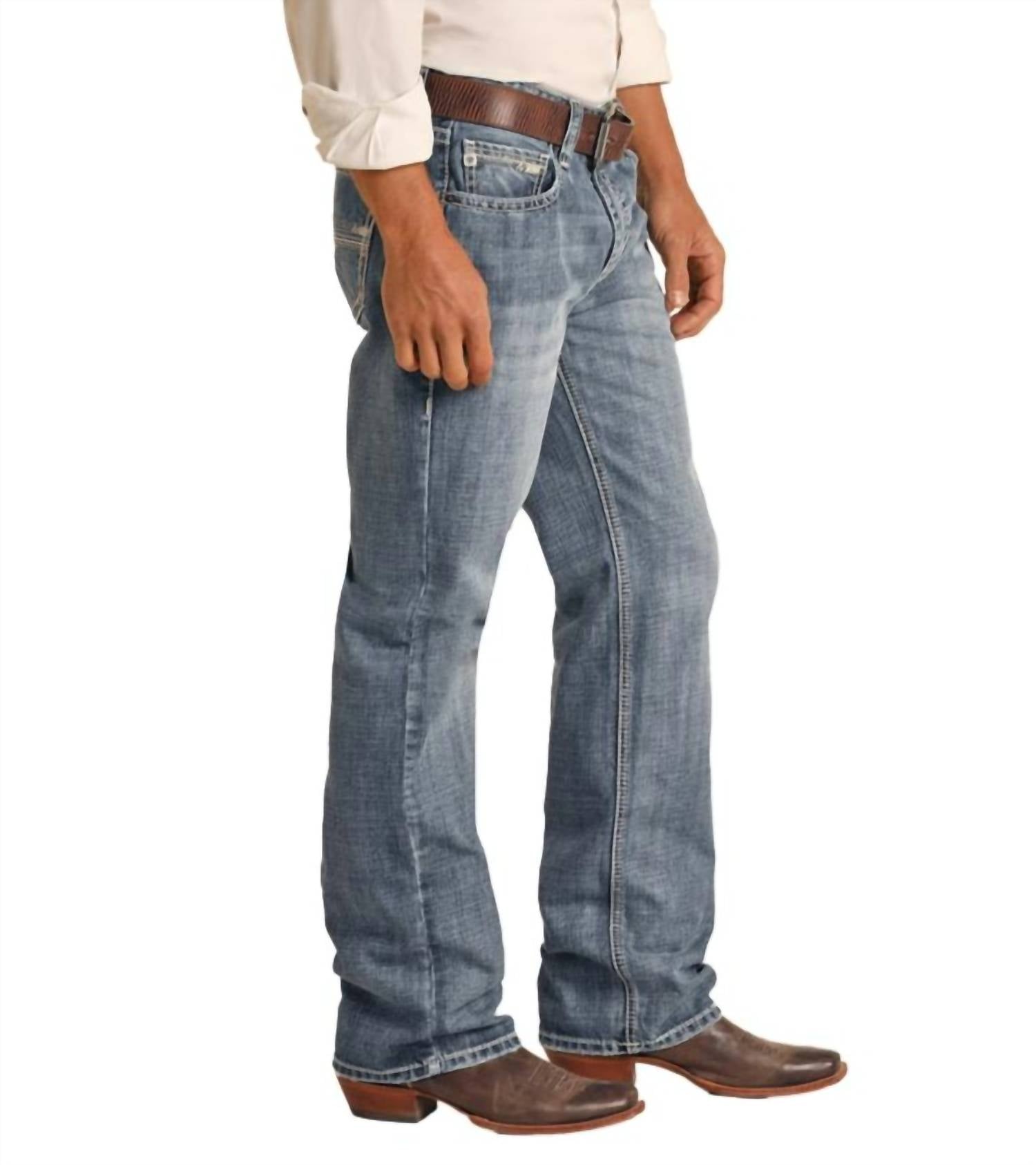 Rock & Roll Denim - Double Barrel Relaxed Straight Leg Jean