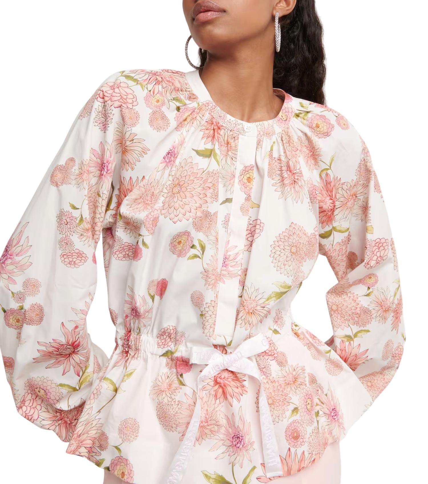 Giambattista Valli - Women's Dahlia Poplin Waist Tie Blouse