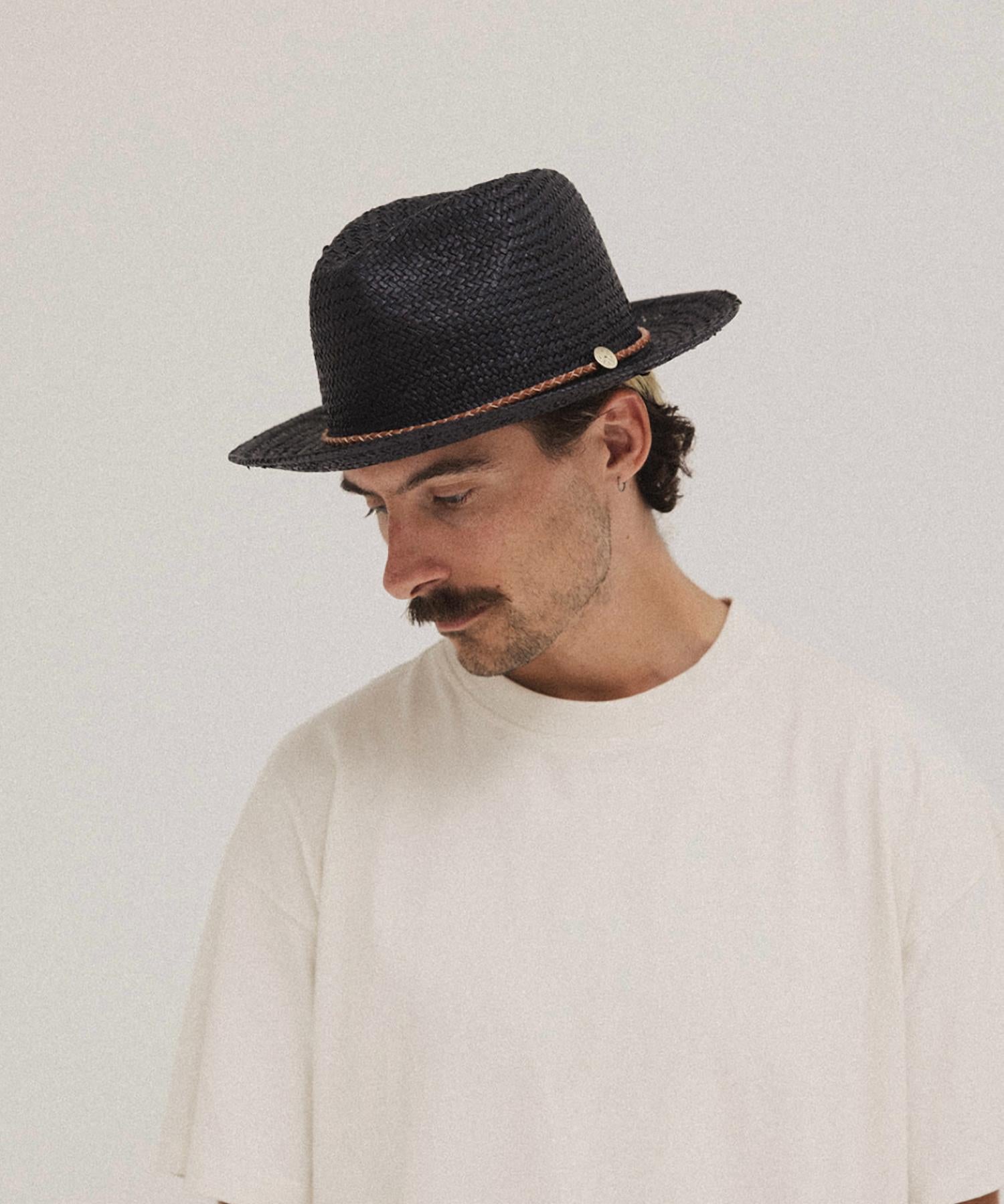 Gigi Pip - Men's Wynwood Straw Fedora Sun Hat
