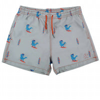Eight X - Surfing T-rex Print Swim Trunks