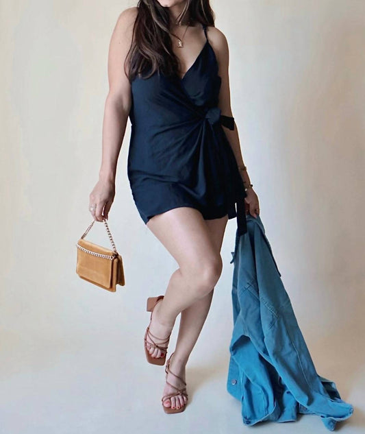 Dress Forum - Spring Wrap Romper with Tie Waist