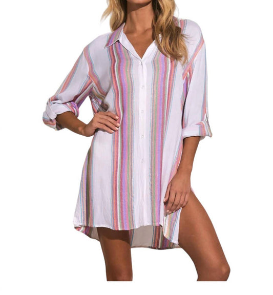 Elan - Bermuda Boyfriend Cover Up Shirt