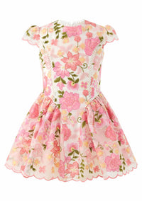 Marlo - Girl's Avery Embroidered Mini Dress