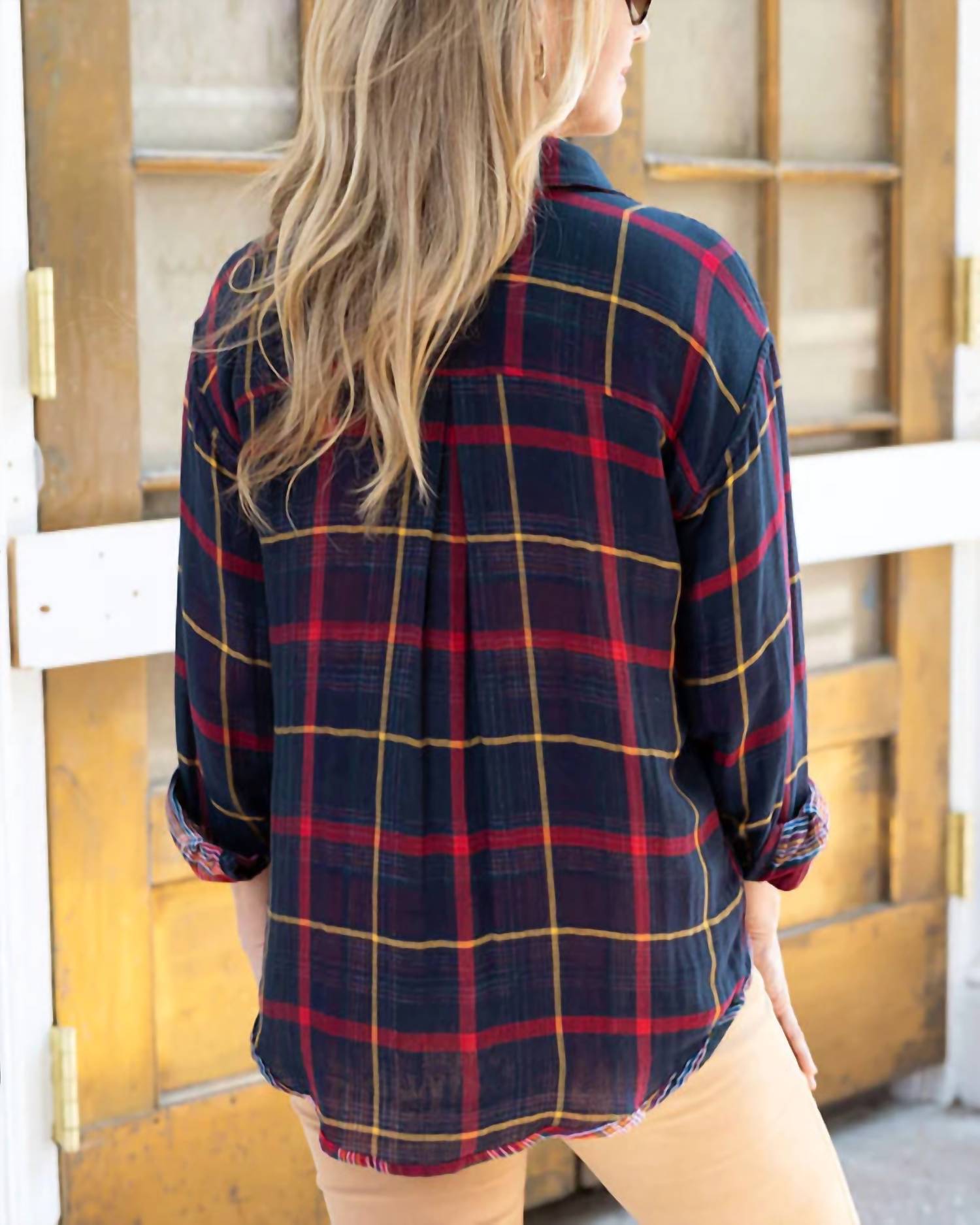 Grace And Lace - Reversible Plaid Shirt