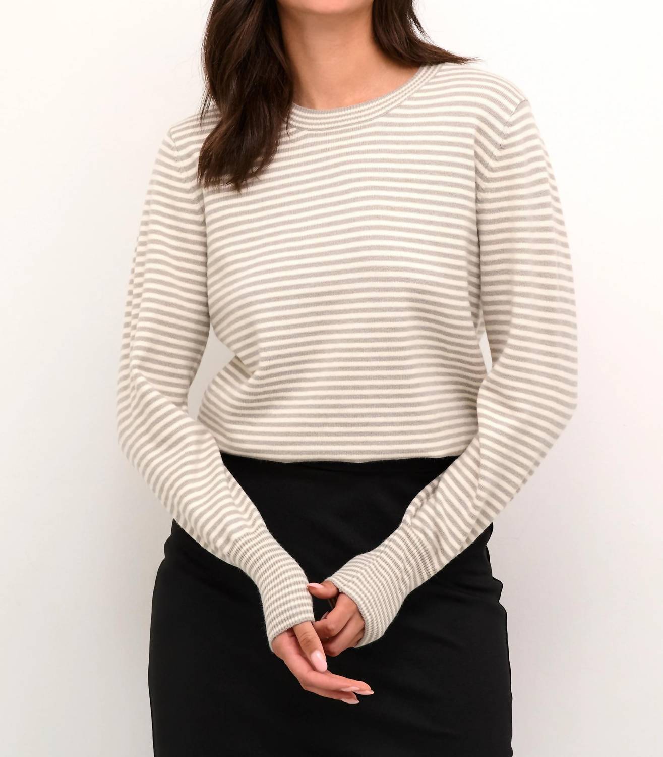 Kaffe - Kanala Round Neck Tight Knit Pullover