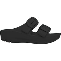 Telic Women's Boise Bliss Sandal in midnight black black buckle - women's sandal