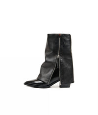 Halmanera - Women's Foldover Lug Sole Boots