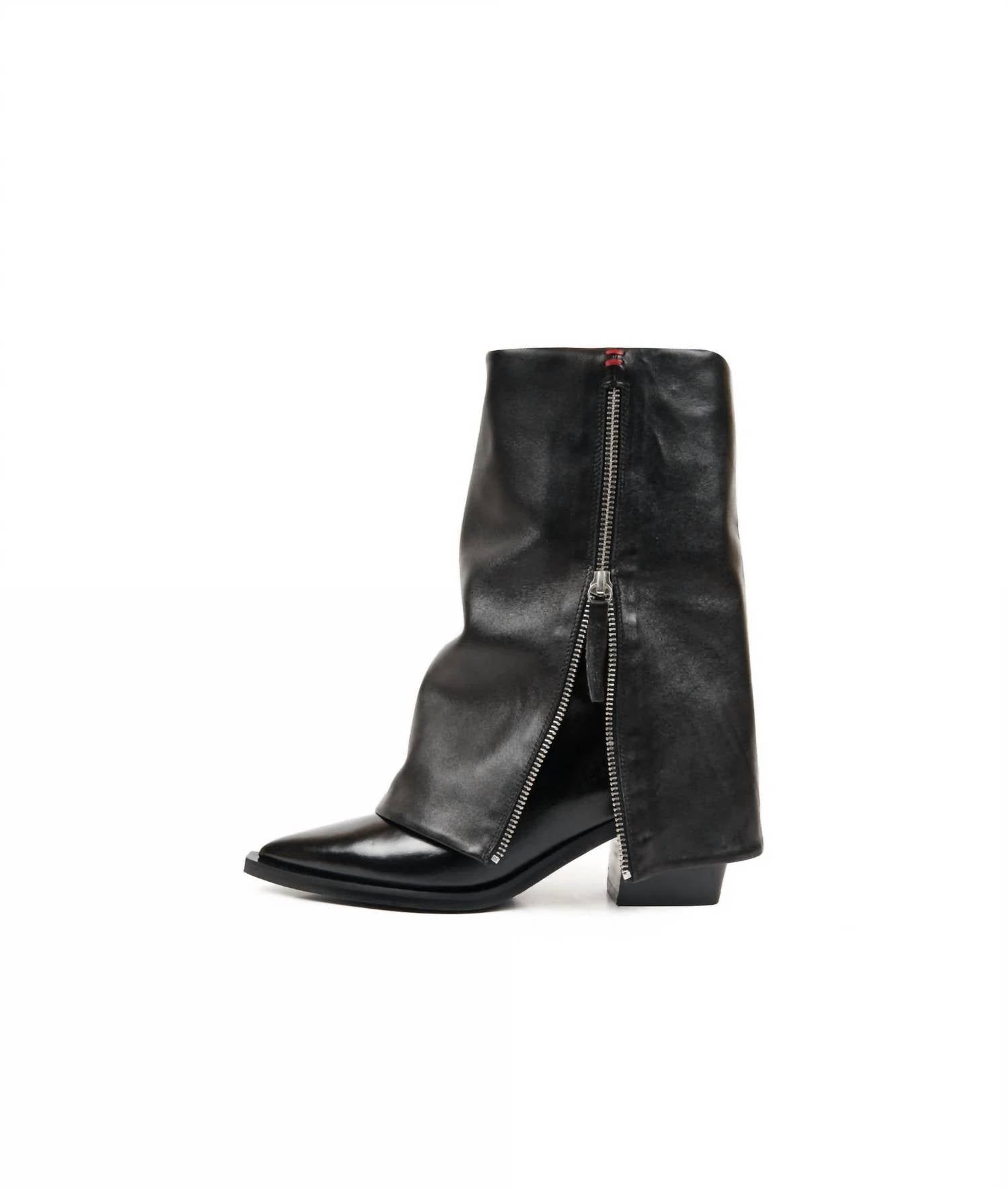 Halmanera - Women's Foldover Lug Sole Boots