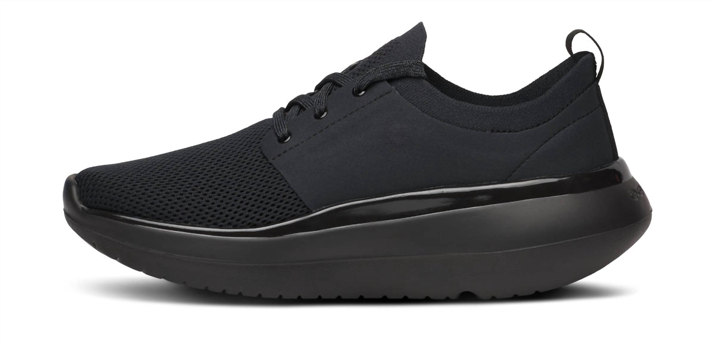 OOFOS Women's Oomy Stride Recovery Shoes in black - women's sneaker - alternate view