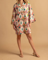 Double A Colette Dress in rose blossom - women's dress
