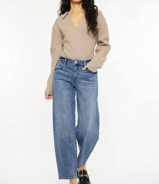 Kancan - Etta High Rise Barrel Jeans