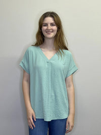 Papillon - Textured Extended Sleeve Top