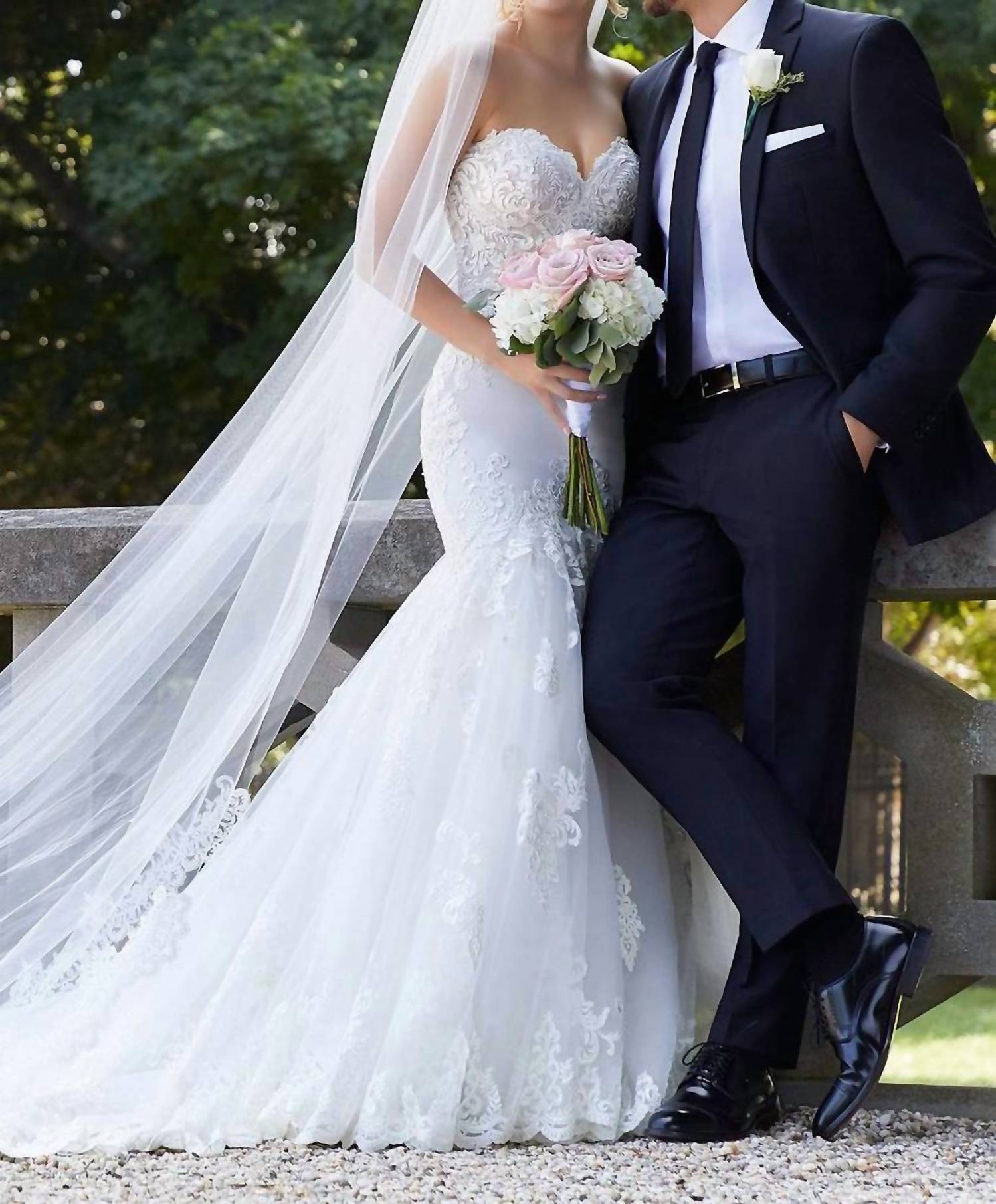 Morilee - Sonia Frosted Alencon Lace Dress