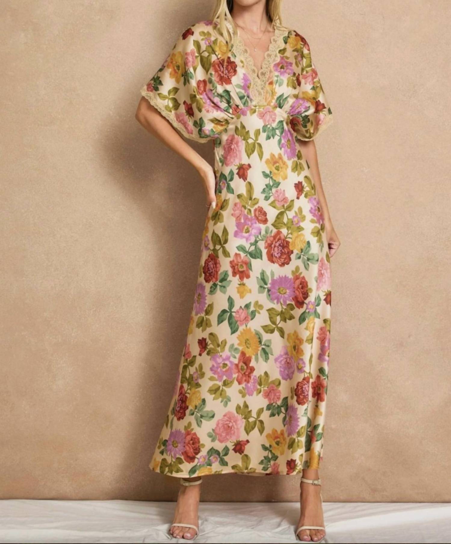 Dress Forum - GIFT OF LOVE LACE BLOUSON MAXI DRESS