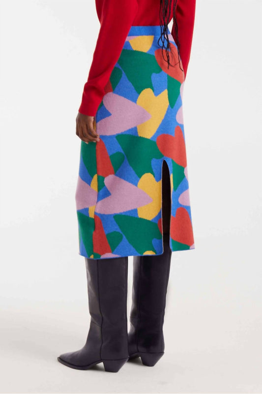 Compania Fantastica - Cupid Print Midi Skirt