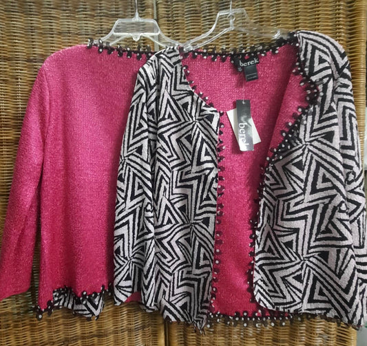 Berek - Women's Knit Geometric Cardigan