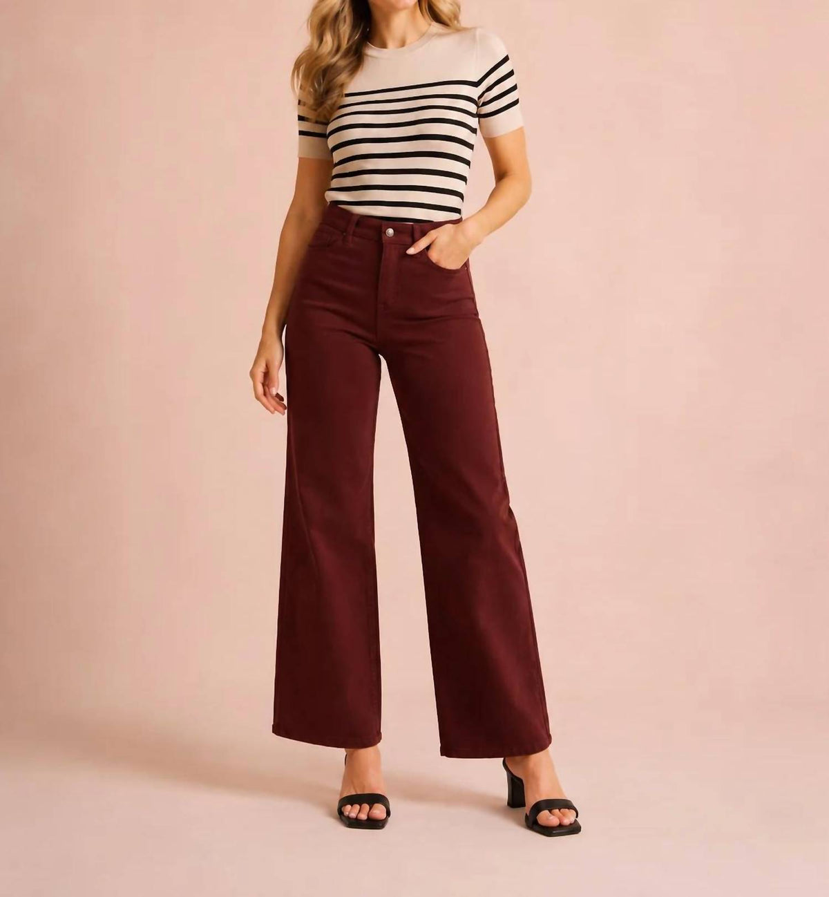 Mica Denim - Wesley Wide Leg Pants