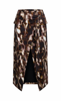 Bcbgmaxazria - OVERLAP MIDI SKIRT