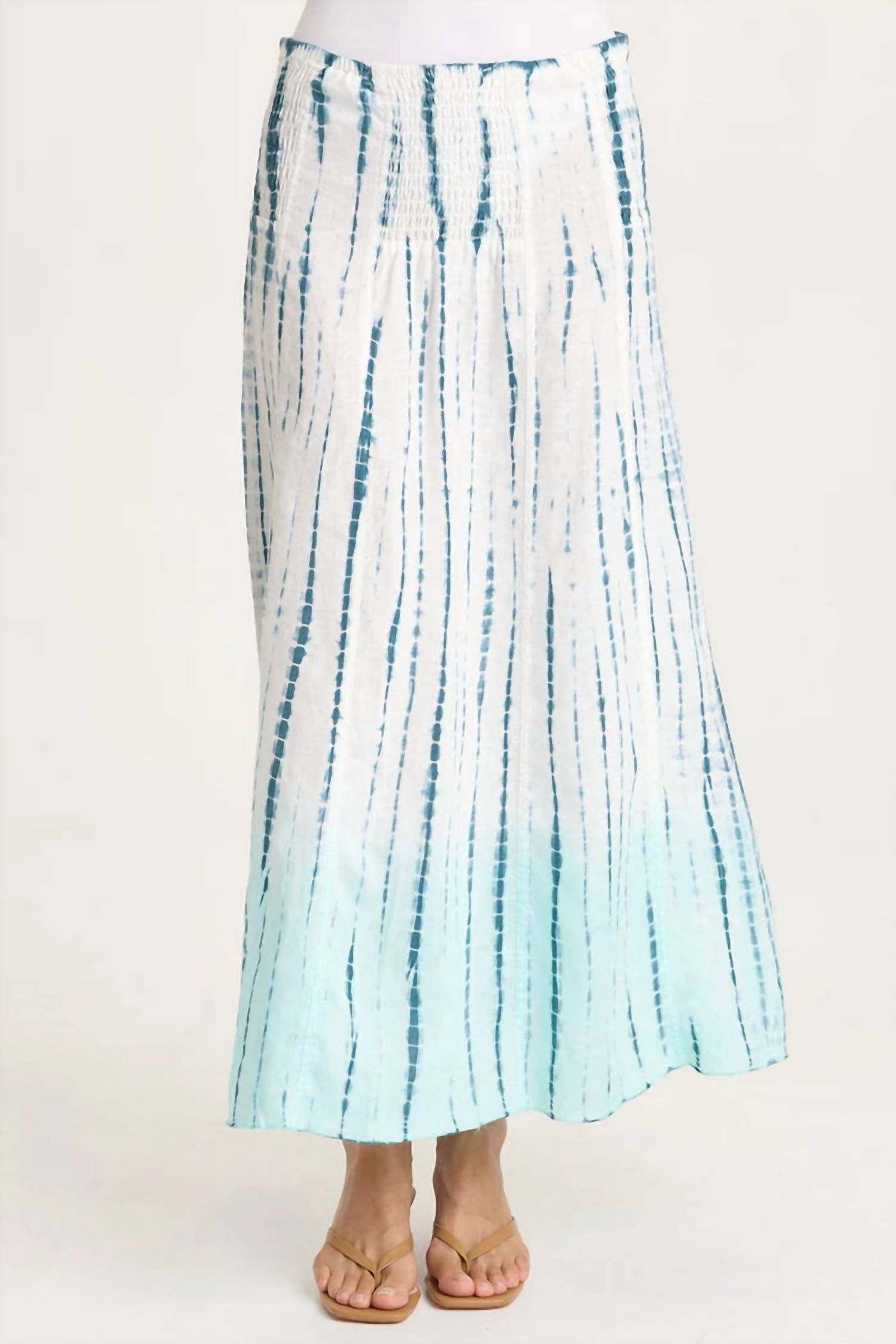 Xcvi - Blake Linen Smocked Skirt-Dress