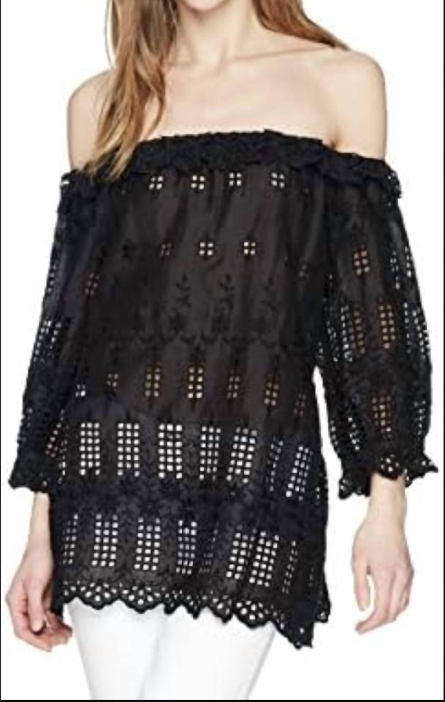 Johnny Was - Off-the-Shoulder Eyelet Top