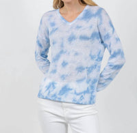 Elliott Lauren - Daydreaming Printed V Neck Sweater