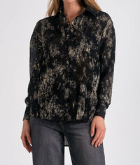 Elan - Shimmer Button Down Top