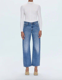 Pistola - Lexi Mid Rise Bowed Straight Jeans