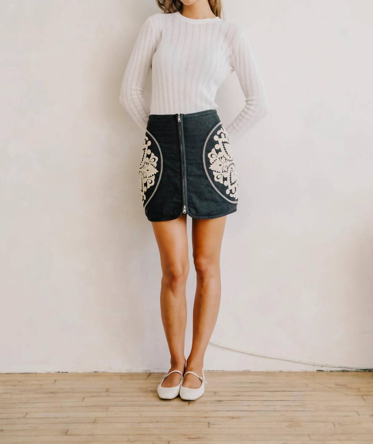 LOVE THE LABEL Ayla Skirt in black - women's skirt