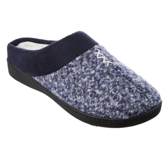 Isotoner - Women’s Heathered Knit Jessie Hoodback Slippers