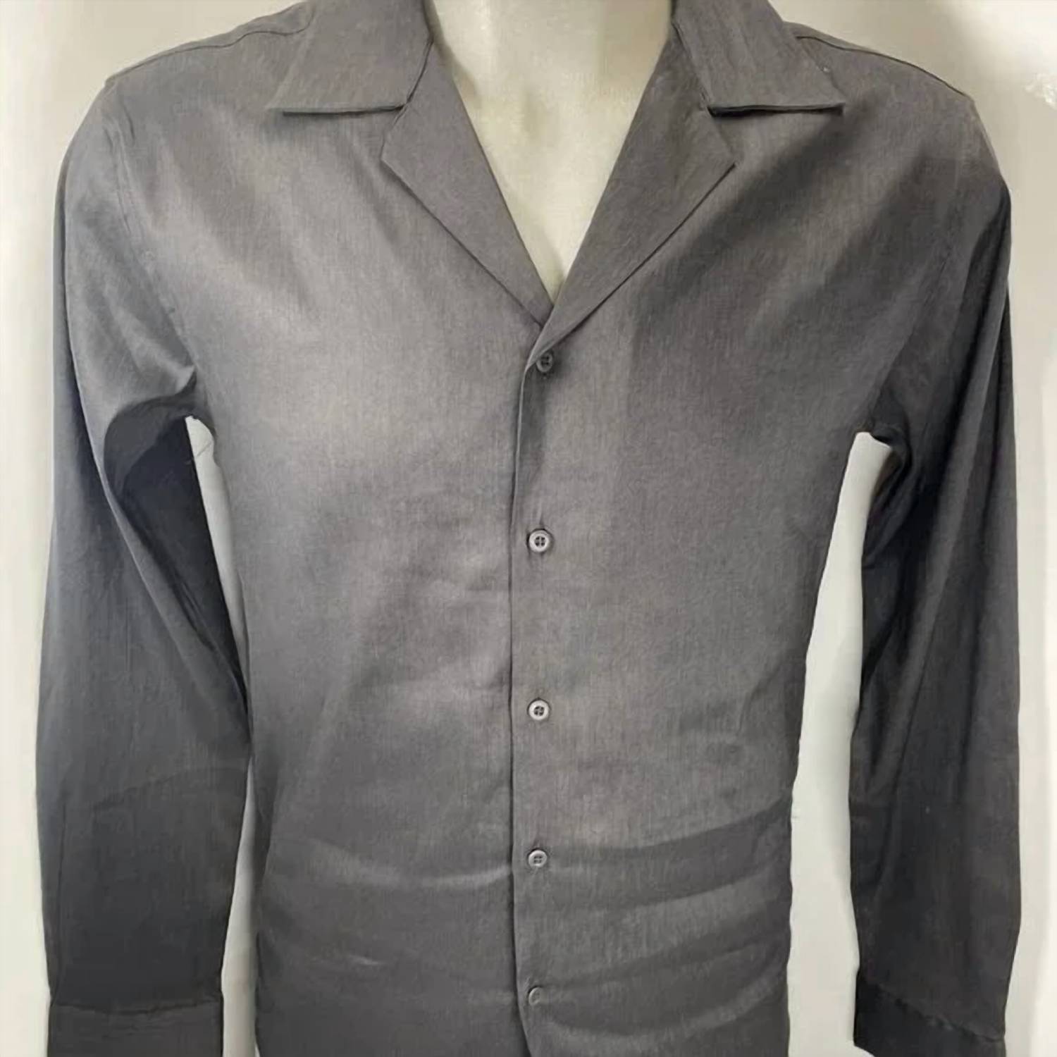 Icon Amsterdam - Men's Long Sleeve Linen Blend Button-up Shirt