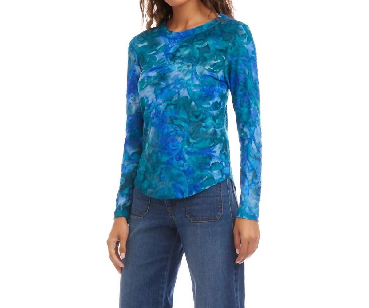 Karen Kane - Leni Tie Dye Burnout Top