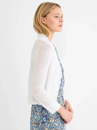 Nic + Zoe - Ruffle Featherknit Cardigan