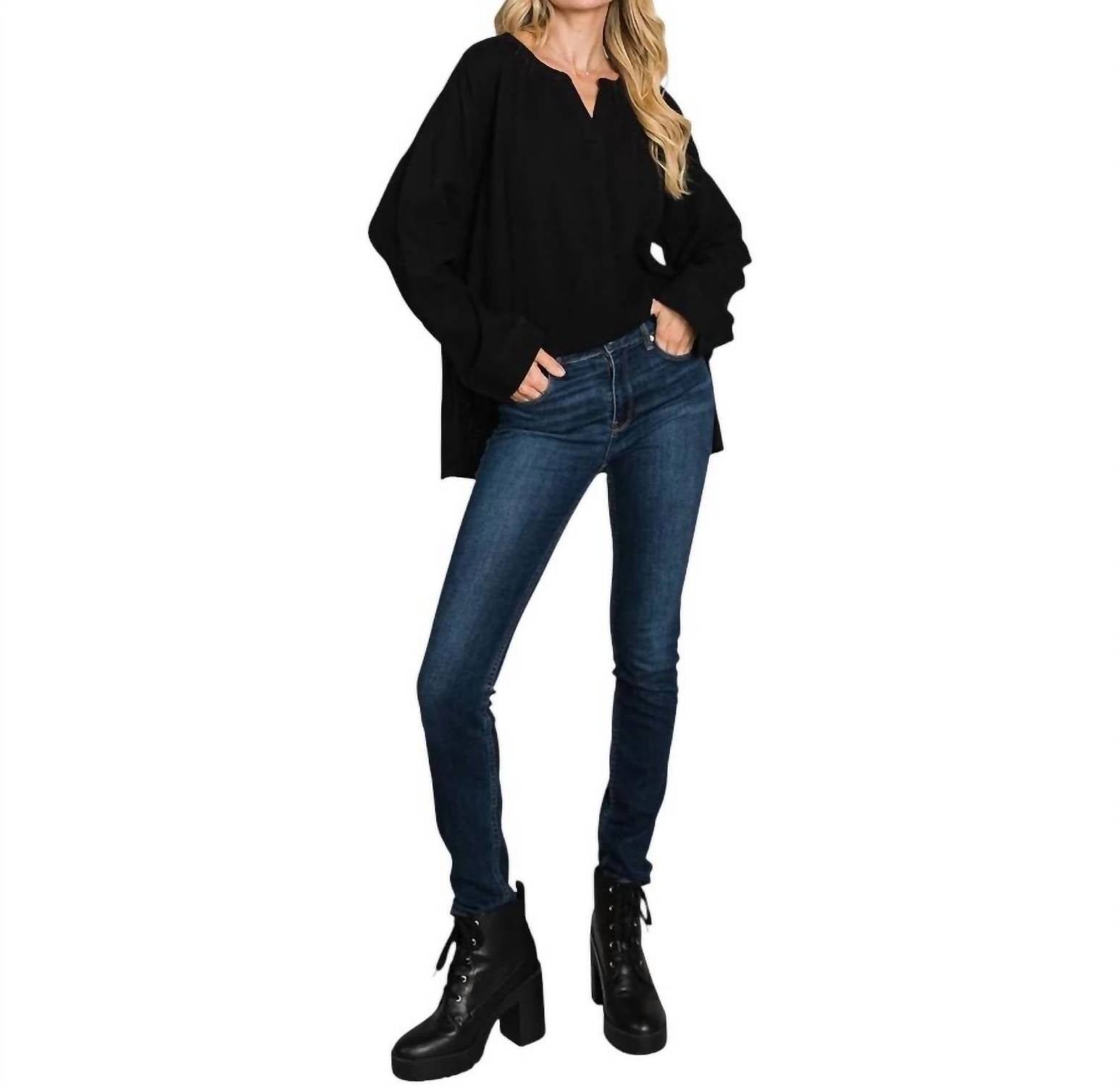 Cotton Bleu - Classic Cotton Gauze Pullover Top