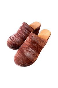 Chocolat Blu - Women's Ginette Velvet Upper Clog