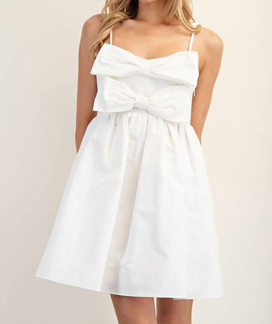 Ee:Some - Bow Front Sleeveless Mini Dress