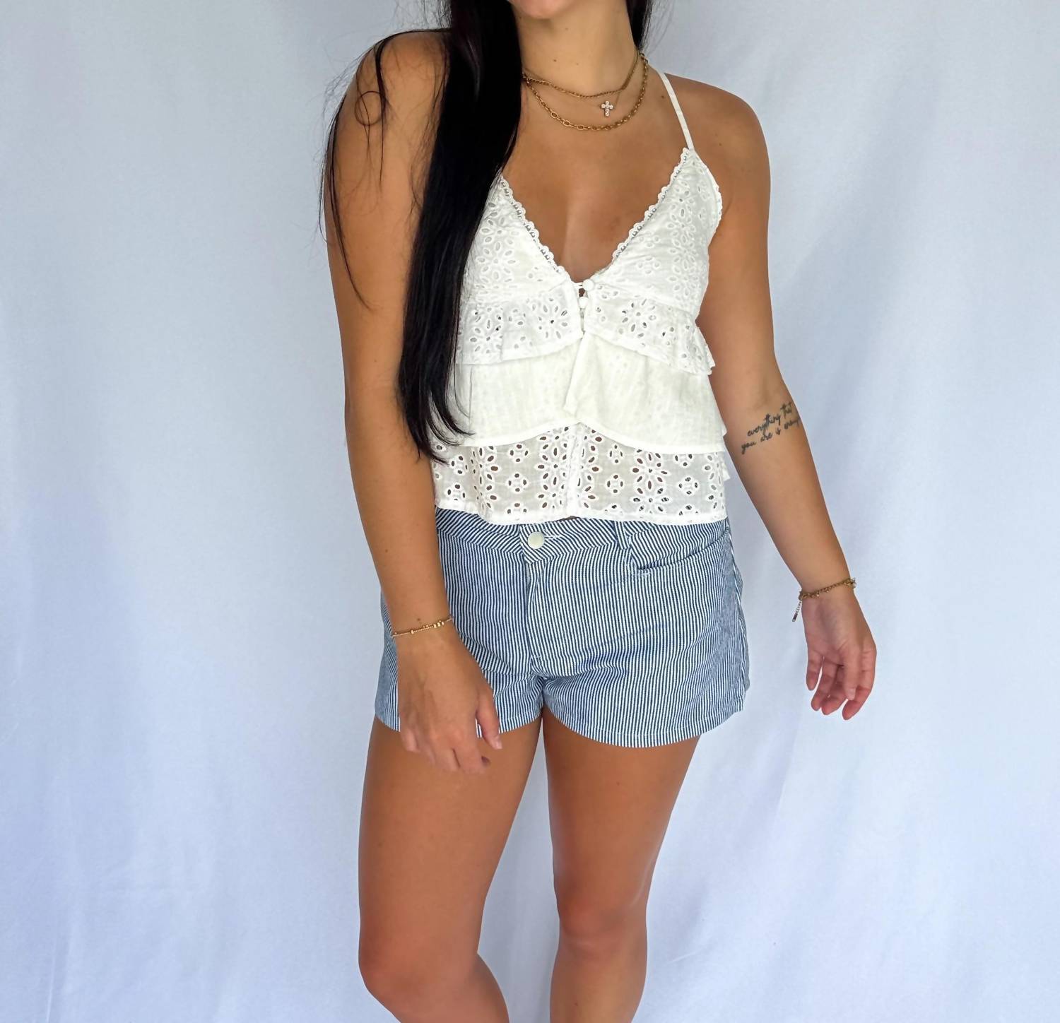 Illa Illa - The Mykonos Eyelet Cami Top