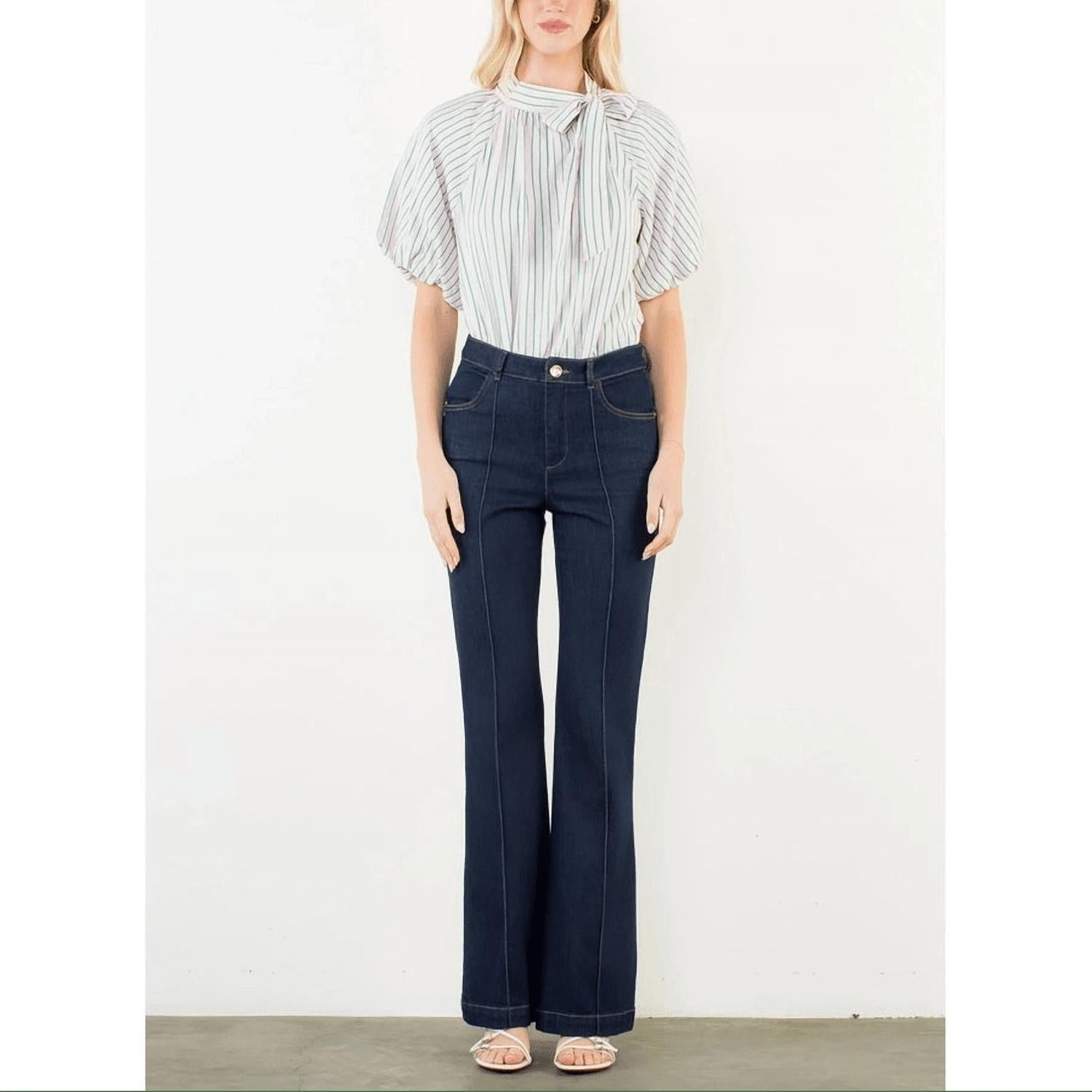 Thml - Puff Sleeve Stripe Top