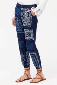 Johnny Was - BANDANA EMBROIDERED PANT