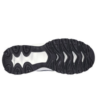 Skechers Men's After Burn Sneakers in white navy - men's sneaker - alternate view