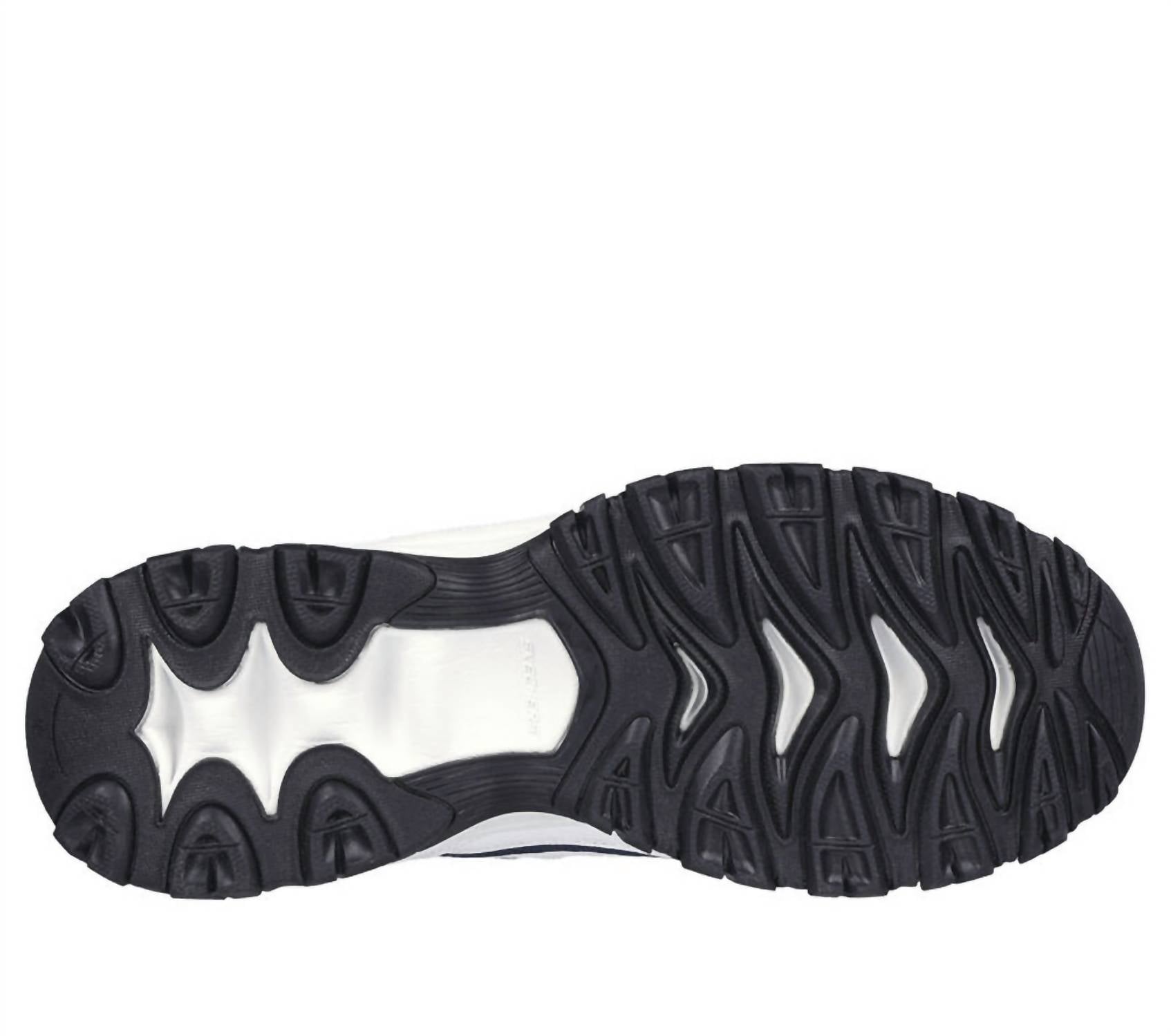 Skechers Men's After Burn Sneakers in white navy - men's sneaker - alternate view