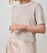 Lilla P - Short Sleeve Sparkle Sweater
