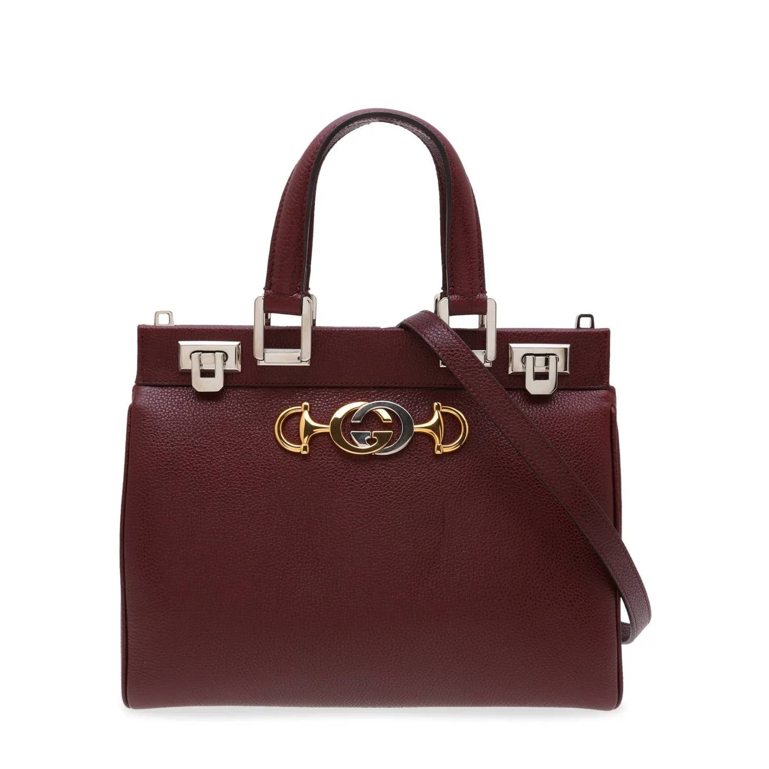 Gucci - Women's Zumi Grainy Leather Top Handle Bag