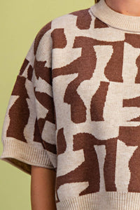 Gigio - Geometric Print Sweater