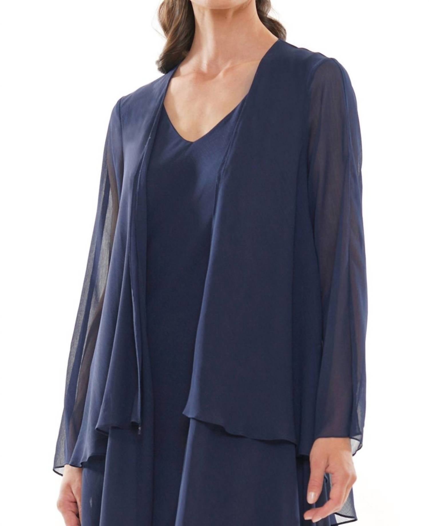 Marsoni By Colors - V-neckline Midi Dress